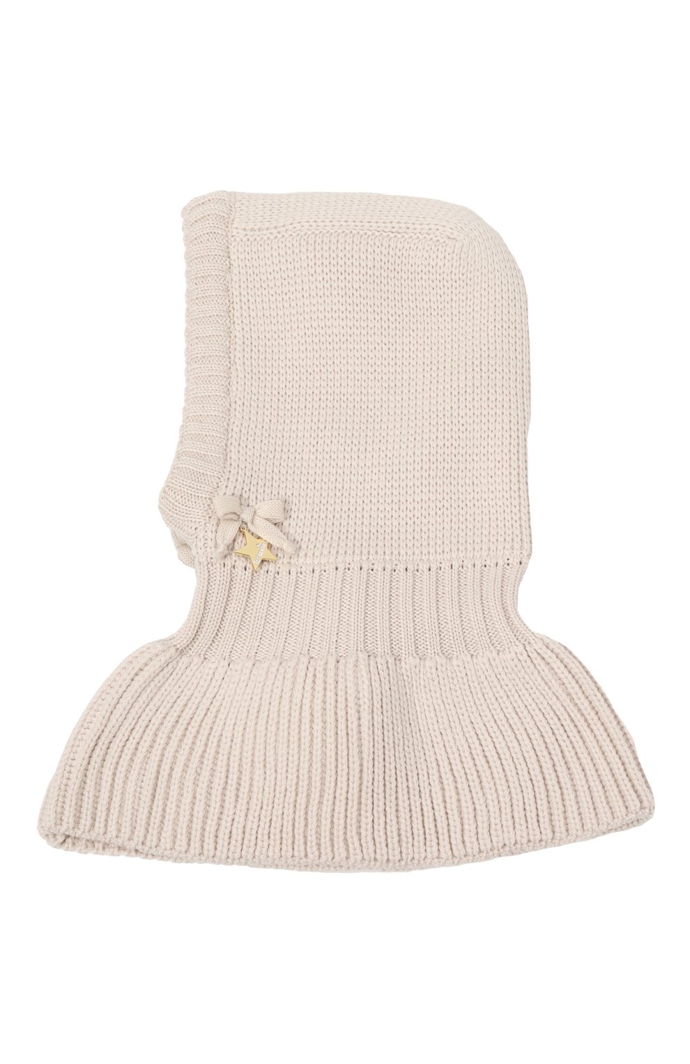 Шерстяная шапка-капор IL TRENINO бежевого цвета по цене 16600 руб., арт. FJ-3637/J, фото 2 Шерстяная шапка-капор IL TRENINO, арт. FJ-3637/J, фото 2