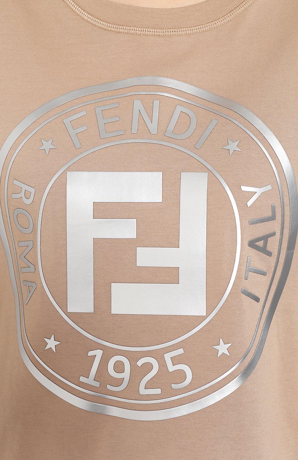 Хлопковая футболка FENDI, арт. FAF073 AB4E, фото 5