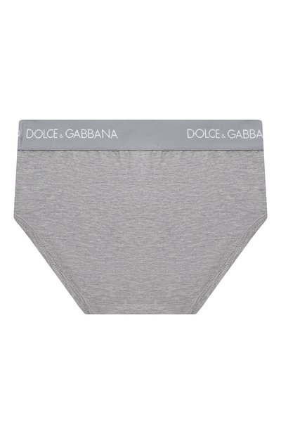 Комплект из двух хлопковых трусов DOLCE & GABBANA серого цвета по цене 4950 руб., арт. L4J700/G70CT, фото 3 Комплект из двух хлопковых трусов DOLCE & GABBANA, арт. L4J700/G70CT, фото 3