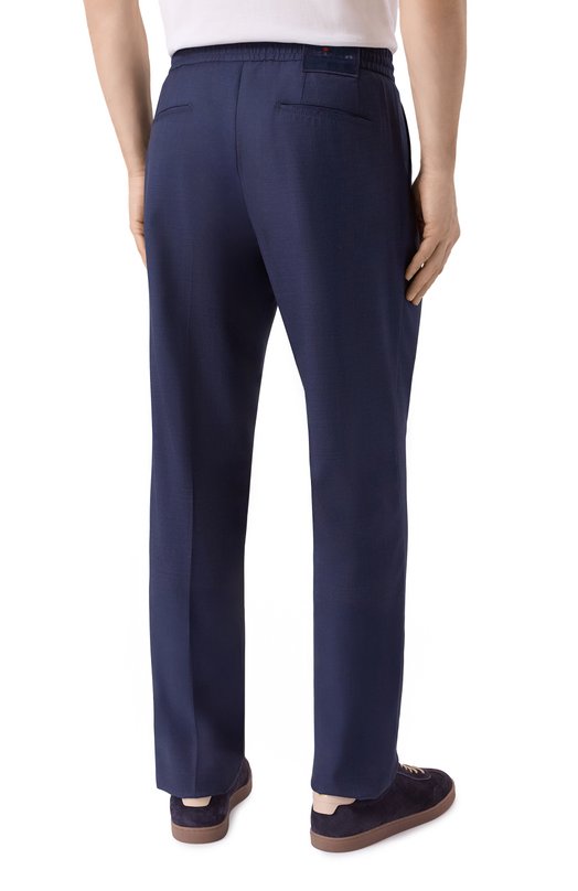 Шерстяные брюки Kiton UPLACRK0123G04 Синий  UPLACRK0123G04 Фото 4