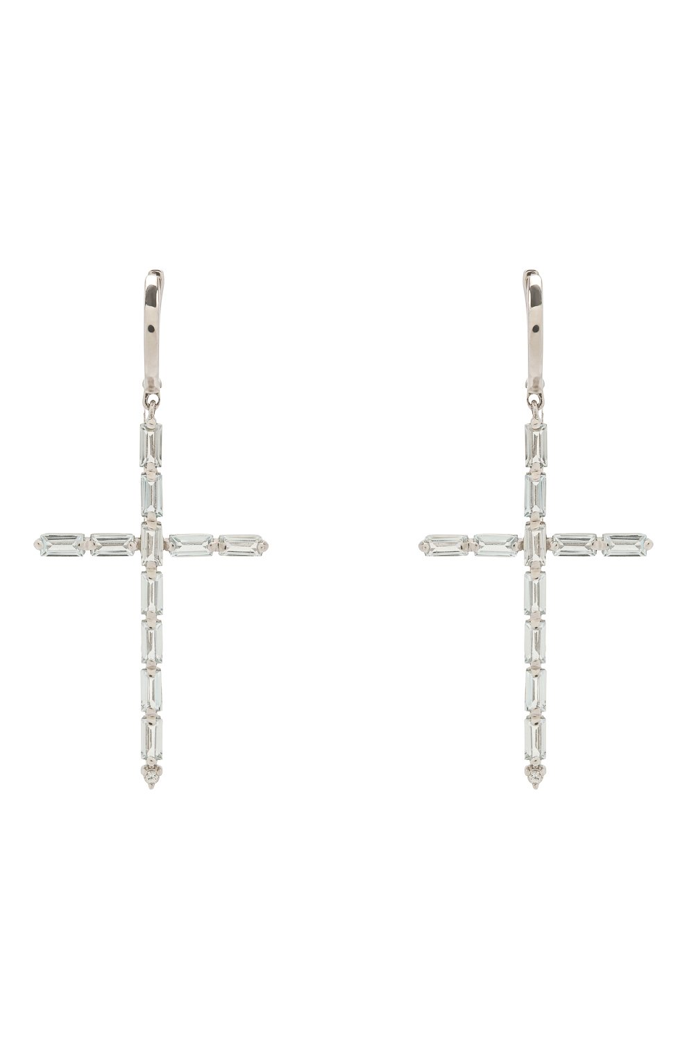 Серьги-кресты с голубым топазом MOONKA, арт. ec-erc-tpz, фото 1