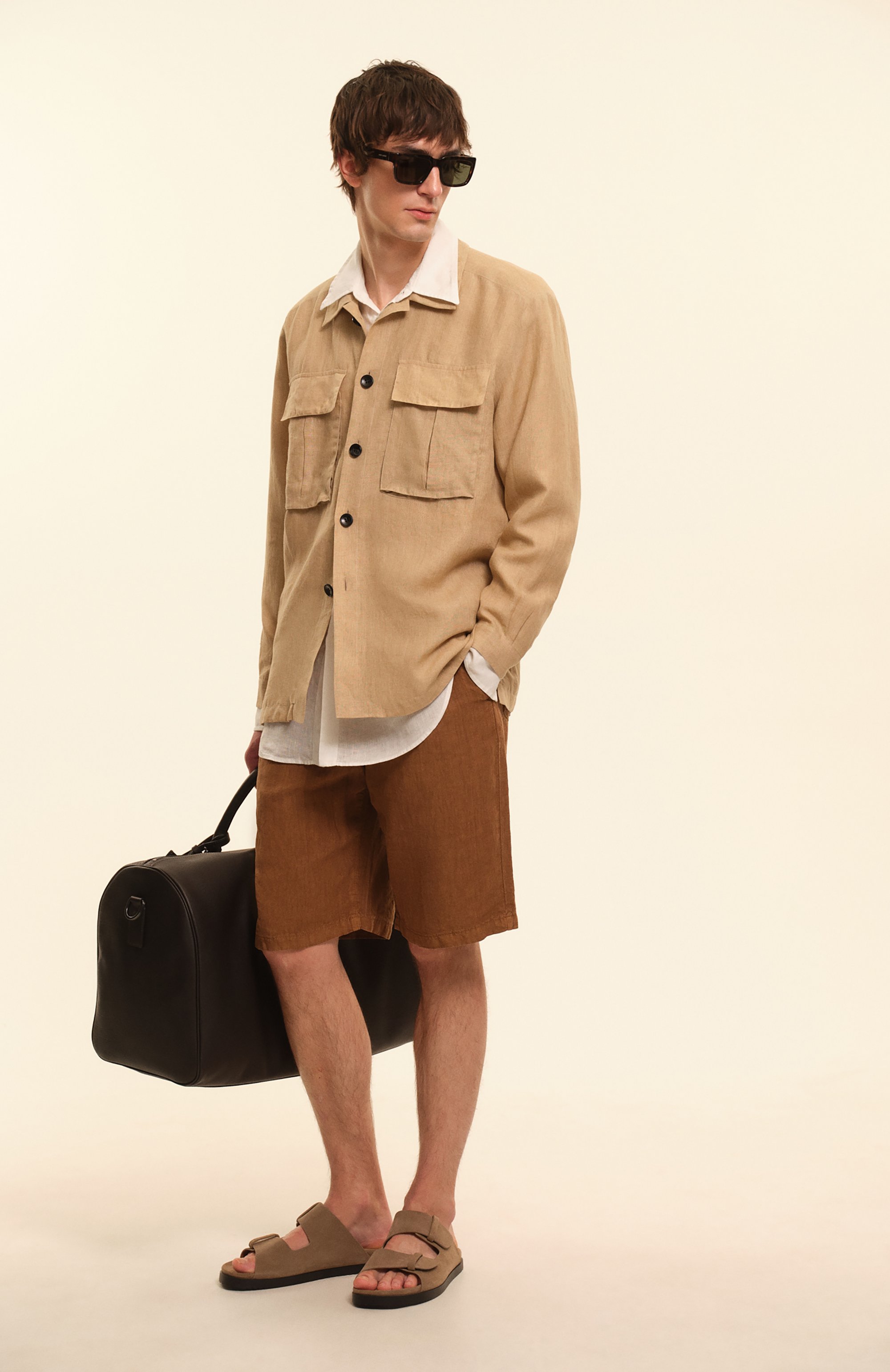 Льняные шорты KITON, арт. UPR004LK0604F07, фото 7