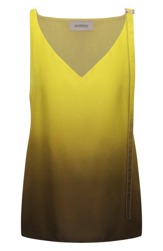 Шелковый топ Sportmax ALCUN0 Жёлтый ALCUN0