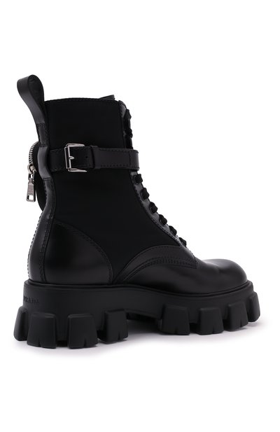 Комбинированные ботинки monolith PRADA, арт. 2UE007-3LFR-F0002-D002, фото 5