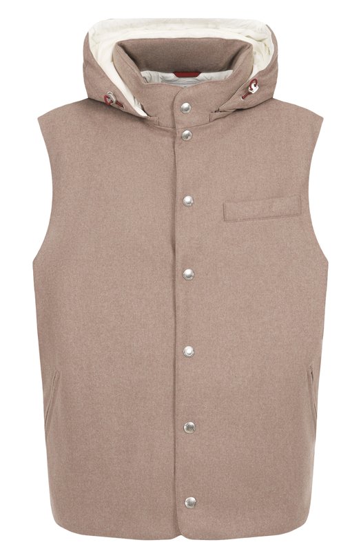 Шерстяной жилет Brunello Cucinelli MM4701775 Бежевый MM4701775