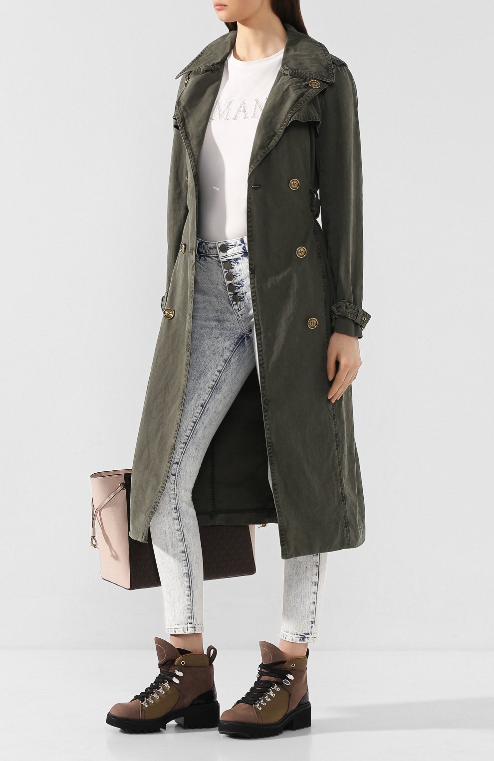 Хлопковый тренч MICHAEL MICHAEL KORS, арт. MH92J3HD0X, фото 2
