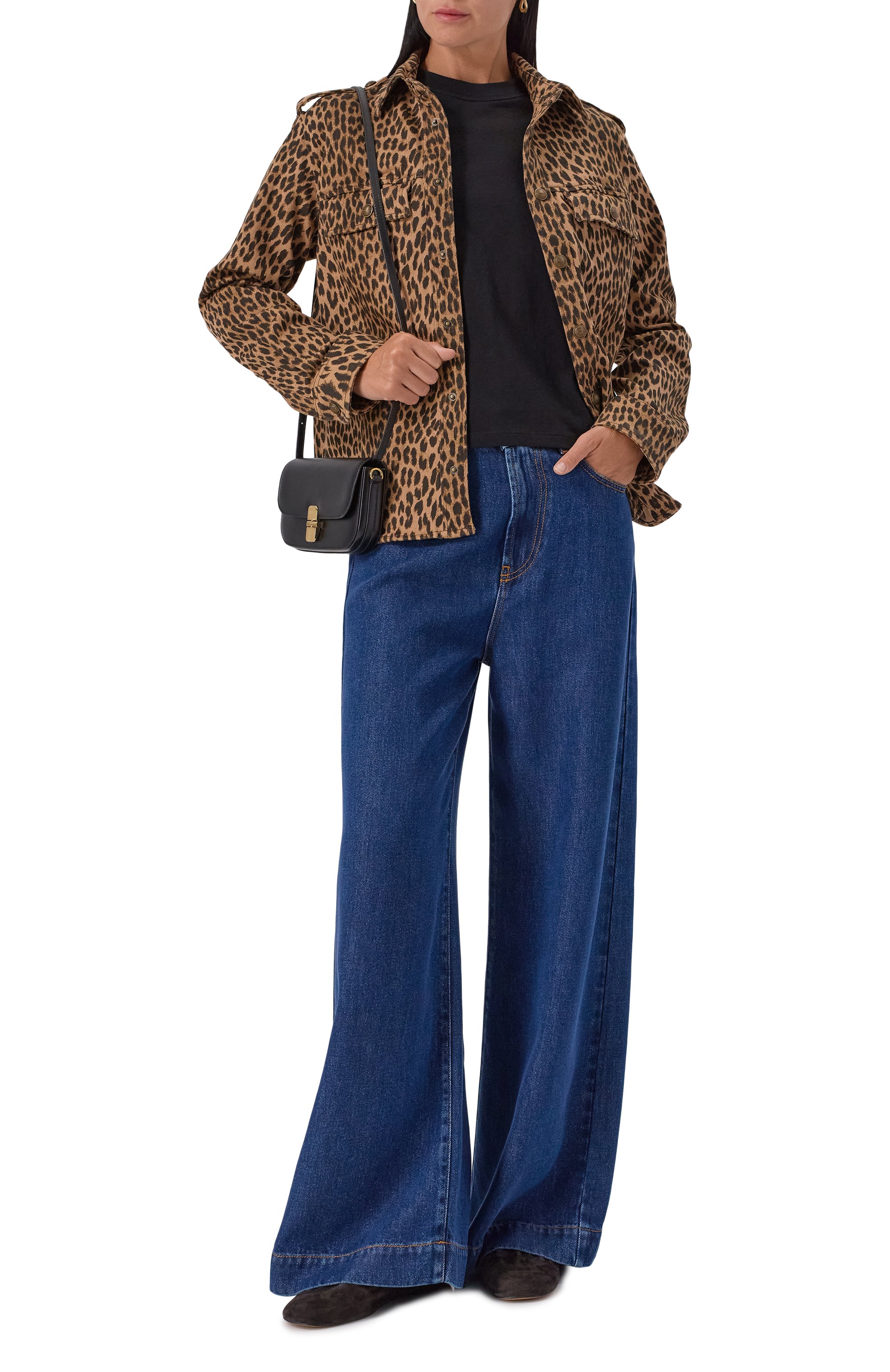 Джинсовая рубашка ZADIG AND VOLTAIRE леопардового цвета по цене 49450 руб., арт. WWSH02260, фото 2 Джинсовая рубашка ZADIG AND VOLTAIRE, арт. WWSH02260, фото 2