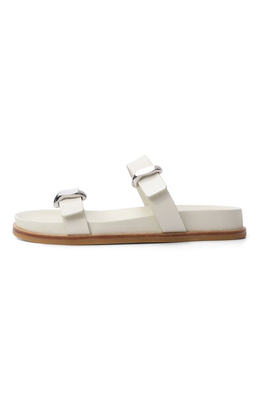Кожаные шлепанцы Emporio Armani EW004050/AF21961 Белый  EW004050/AF21961 Фото 4