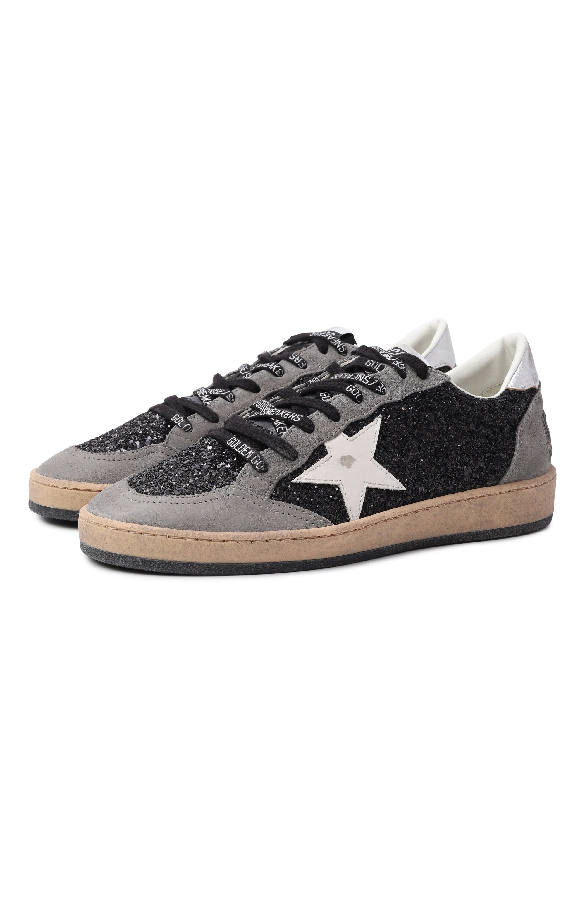 Комбинированные кеды ball star GOLDEN GOOSE DELUXE BRAND, арт. GWF00117.F006675, фото 1