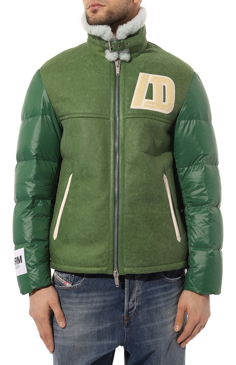 Комбинированная дубленка DRM, арт. DRM5075/D2138, фото 3