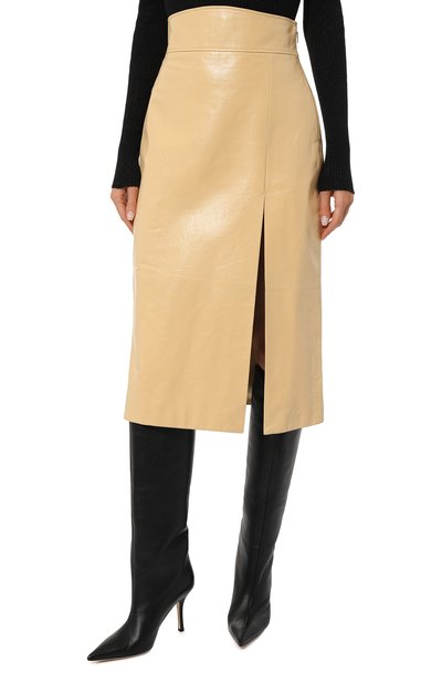 Кожаная юбка GUCCI, арт. 613294 XNAIX, фото 3