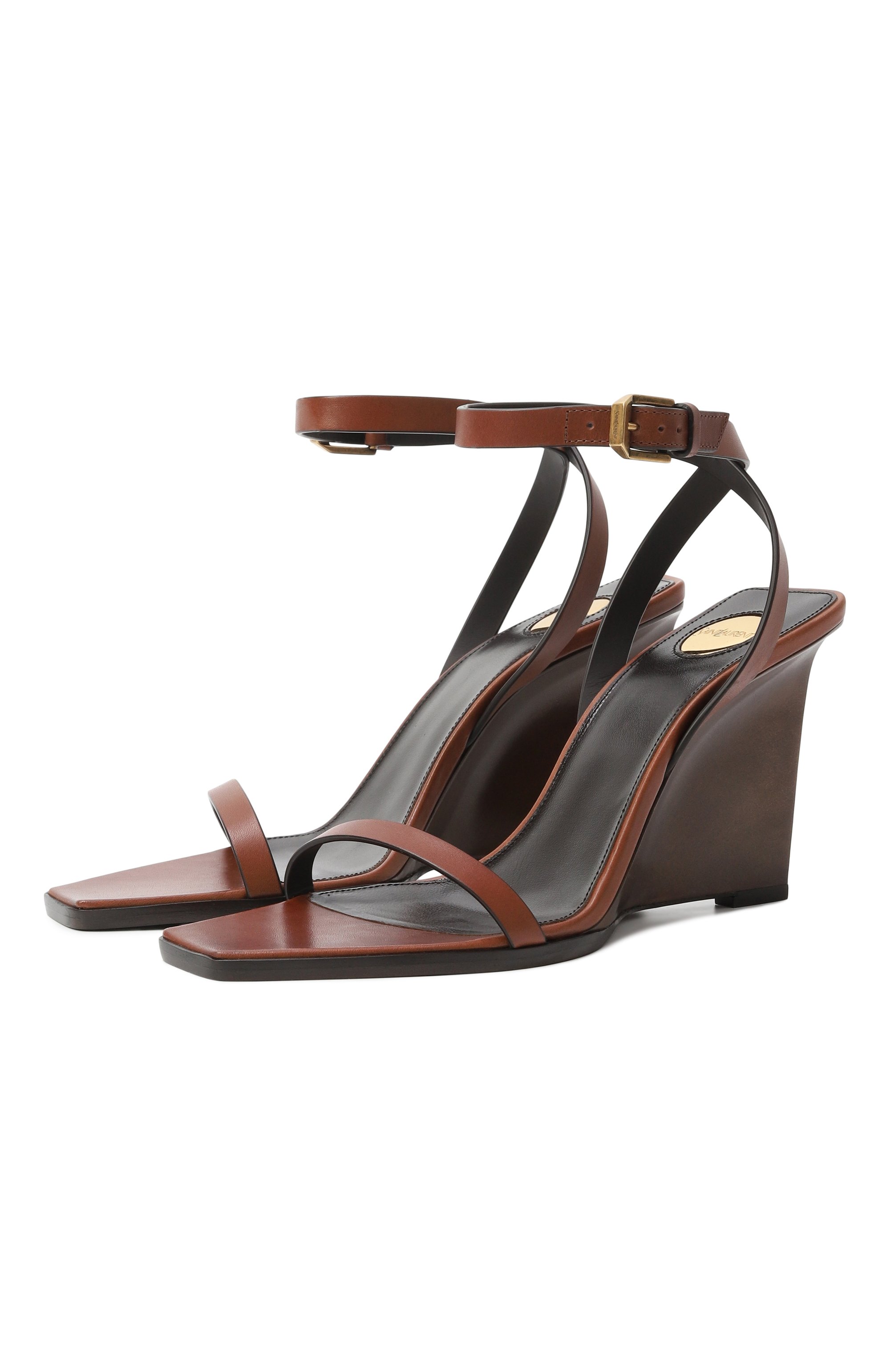 Кожаные босоножки may SAINT LAURENT, арт. 822392/DWE00, фото 1