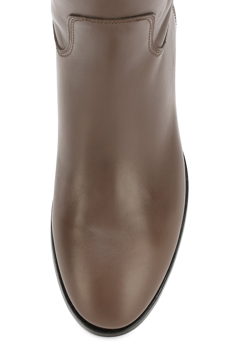 Кожаные ботфорты на низком каблуке SANTONI, арт. WSEH57519BJ2GLNTM21, фото 5