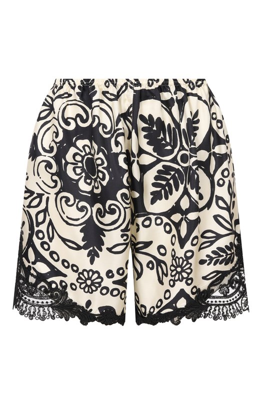 Шорты из шелка и вискозы Maurizio W01030481 Бежевый W01030481