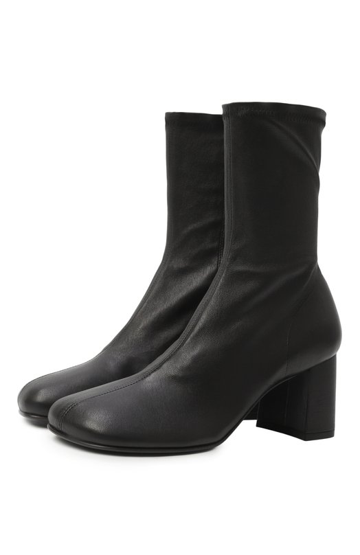 Кожаные ботильоны Dries Van Noten WW232-358/140 Чёрный WW232-358/140