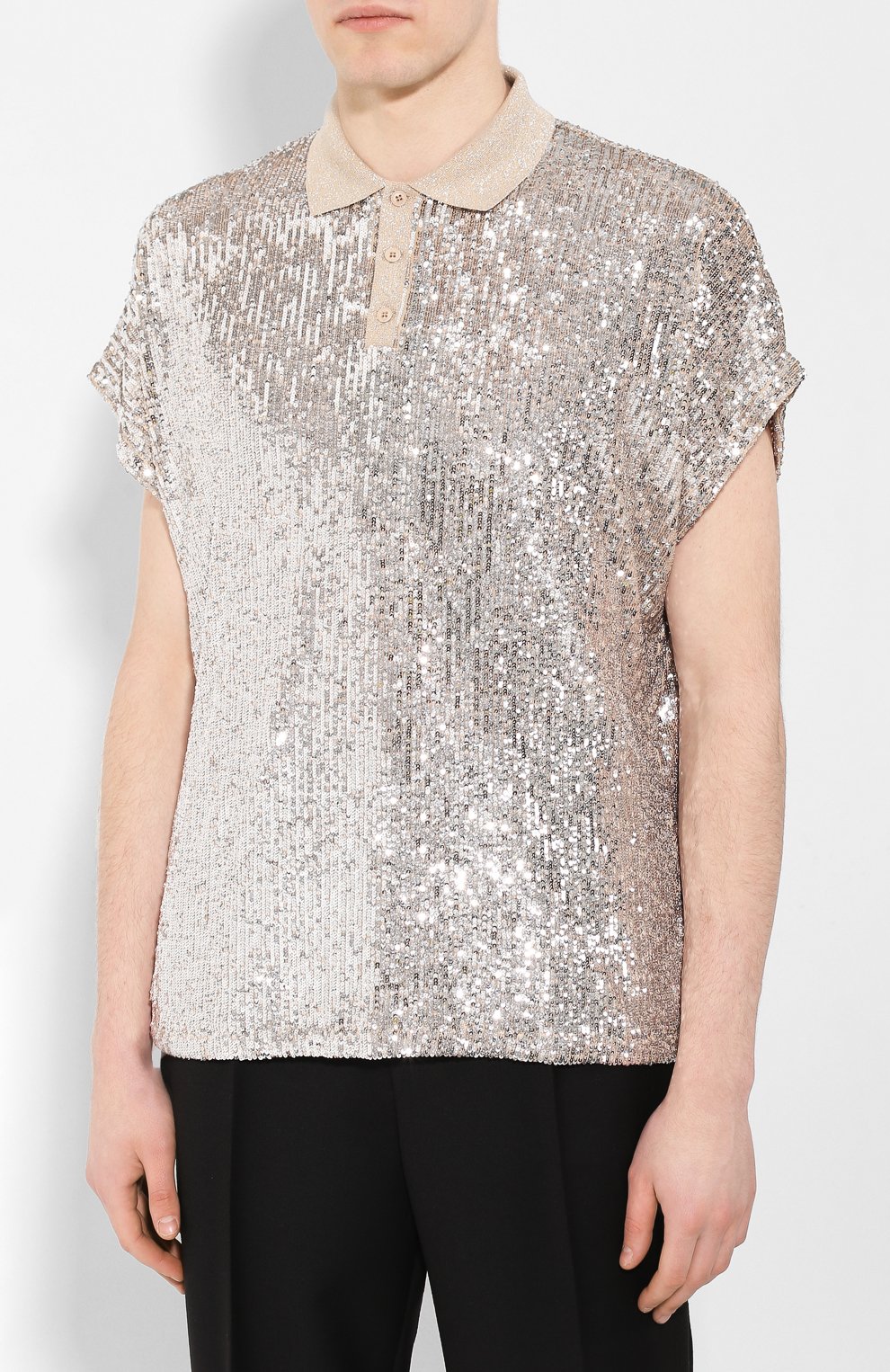 Поло с пайетками SAINT LAURENT, арт. 601538/YB0K2, фото 3