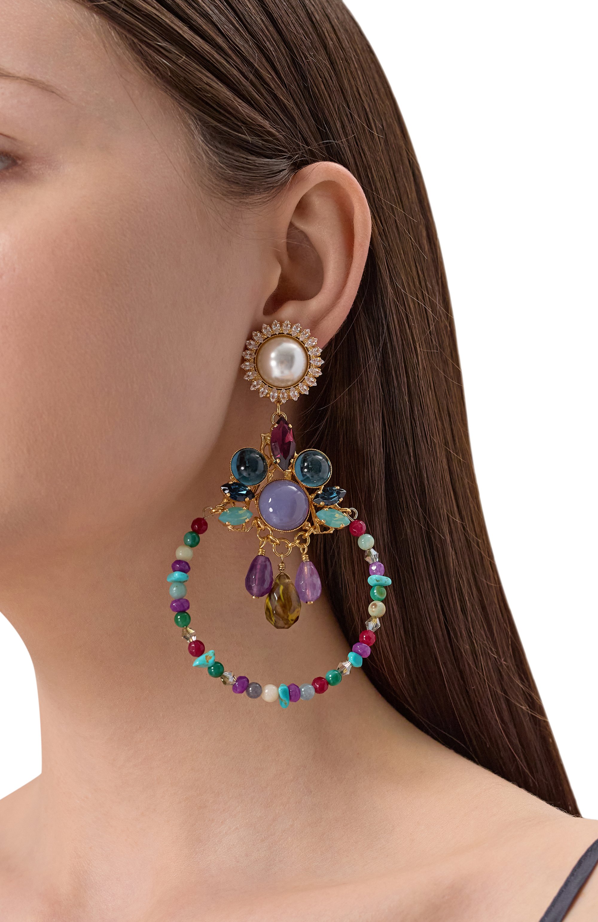 Серьги ANTON HEUNIS разноцветного цвета по цене 39800 руб., арт. CNR3.03, фото 2 Серьги ANTON HEUNIS, арт. CNR3.03, фото 2