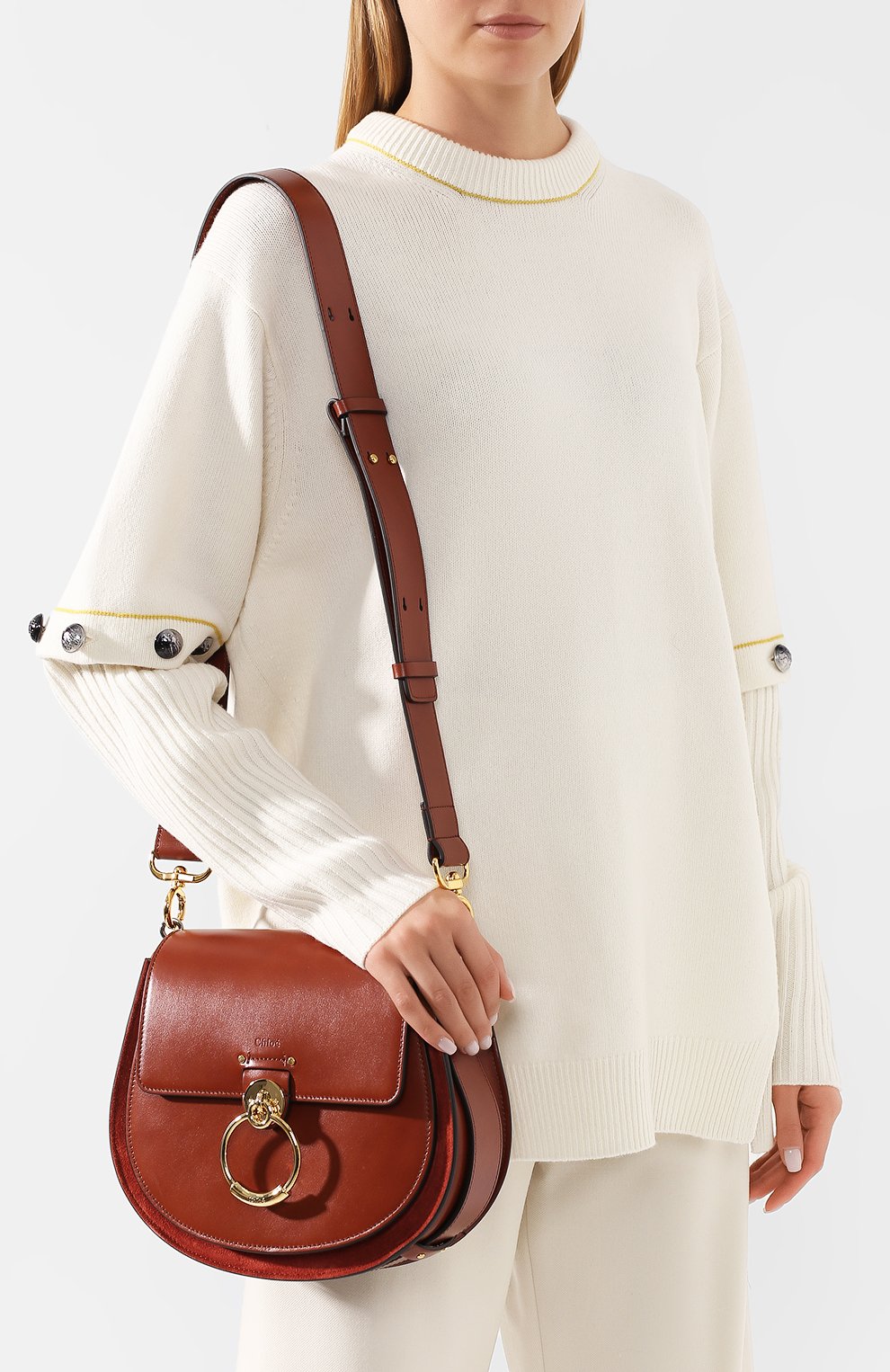 Сумка tess large CHLOÉ, арт. CHC18WS152A37, фото 5