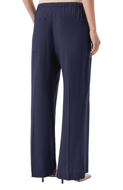 Брюки из вискозы и шерсти TOTEME темно-синего цвета по цене 61650 руб., арт. 254-WRB0370-FB0016, фото 4 Брюки из вискозы и шерсти TOTEME, арт. 254-WRB0370-FB0016, фото 4