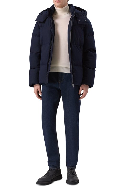 Пуховик Altai из шерсти и кашемира 12 STOREEZ 127184 Синий  127184 Фото 2