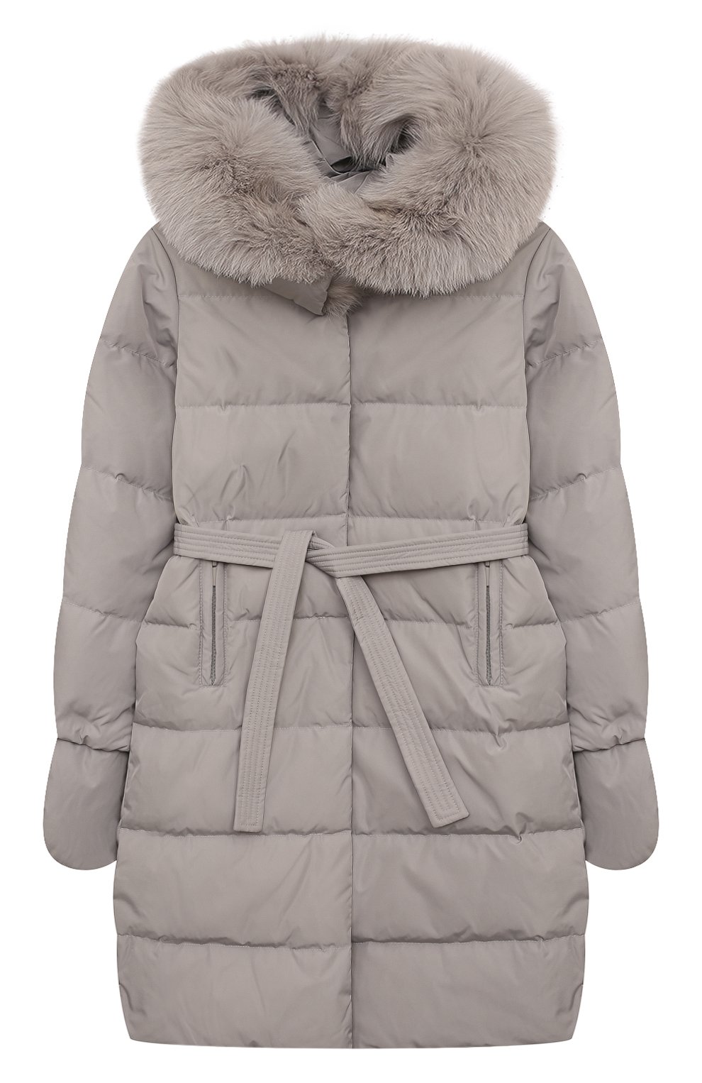 Пуховик с отделкой из песца YVES SALOMON ENFANT, арт. 25WEM920XXD0TM, фото 1