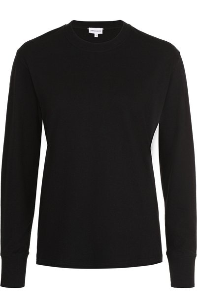 Хлопковый лонгслив с круглым вырезом AECA WHITE, арт. L0NG SLEEVE TEE LIGHT, фото 1