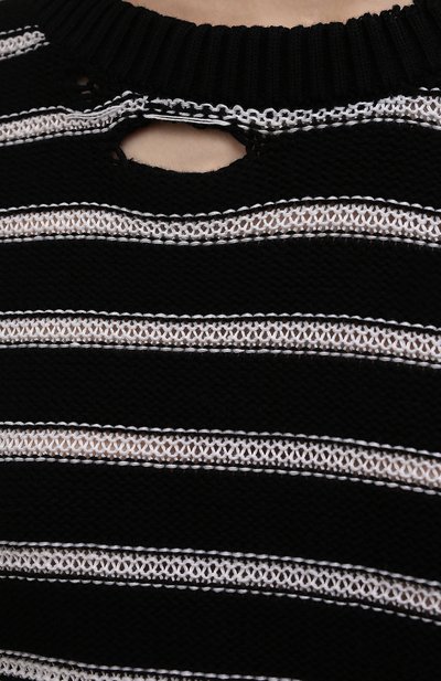 Свитер из хлопка и льна MM6, арт. S52GP0109/S17936, фото 5