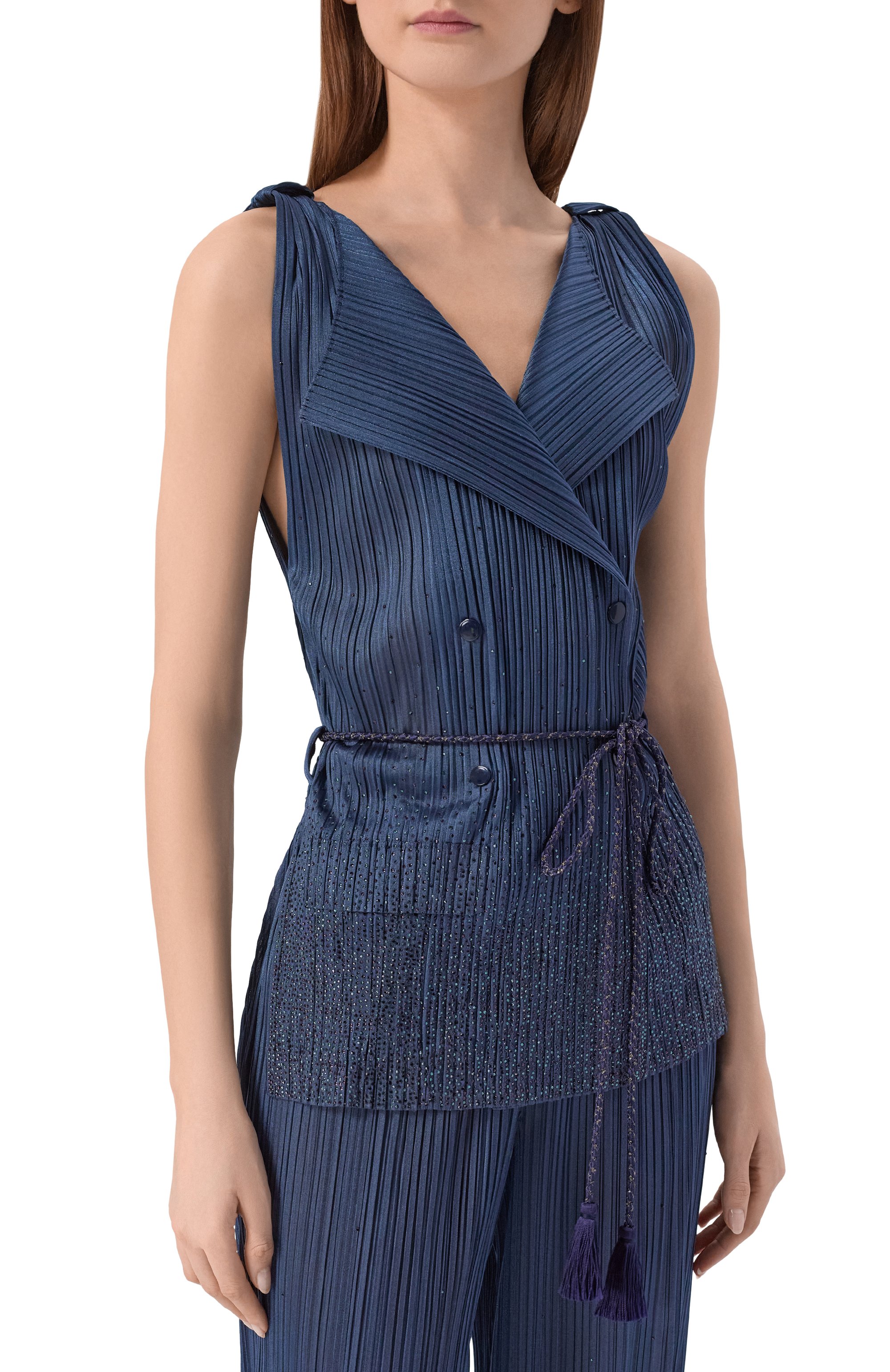 Жилет с отделкой стразами GIORGIO ARMANI, арт. GW003791/AF25067, фото 3