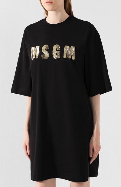 Хлопковое платье MSGM, арт. 2741MDA64 195797, фото 3