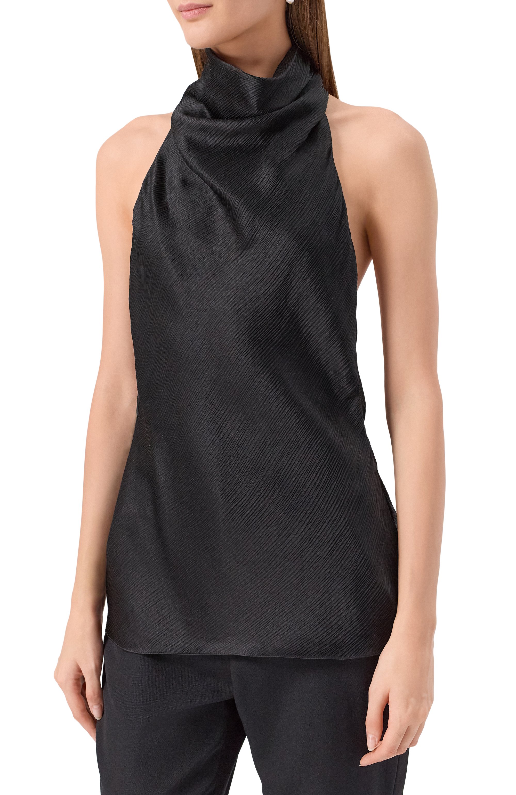 Атласный топ BALMAIN, арт. FF1AE165/SE94, фото 3