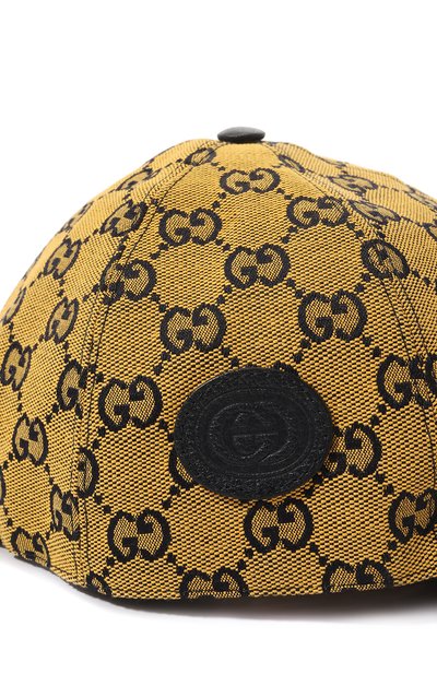 Хлопковая бейсболка GUCCI, арт. 658532 4HG62, фото 4