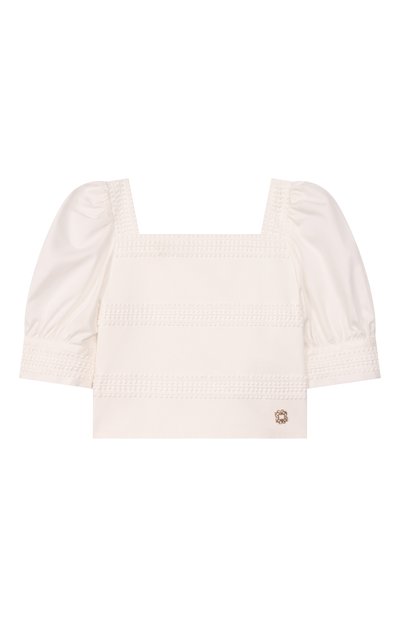 Хлопковый топ ELIE SAAB JUNIOR, арт. EFTP025/TS0724_001