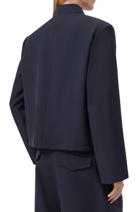 Шерстяной жакет Jil Sander J01BN0145/J40002 Синий  J01BN0145/J40002 Фото 4
