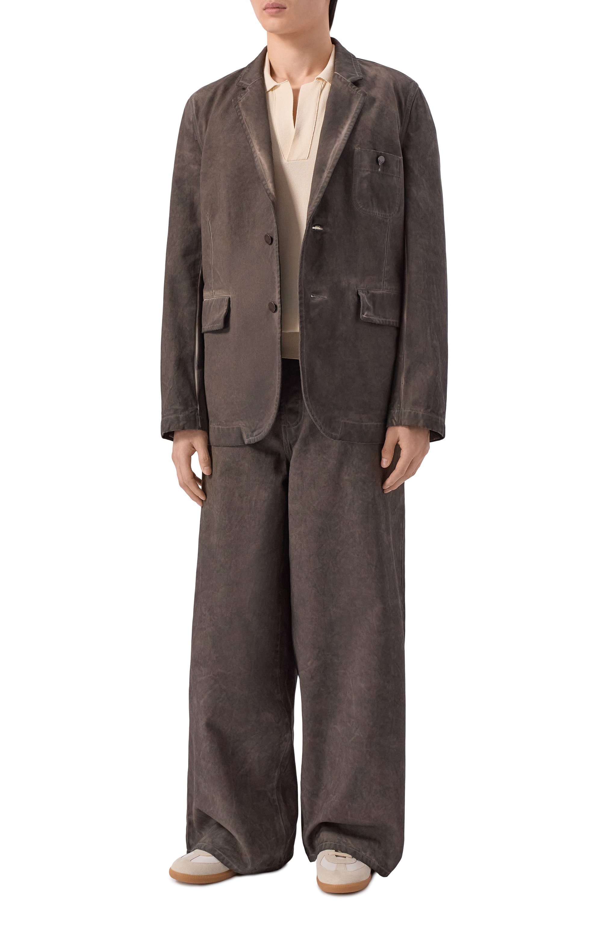 Поло из хлопка и шелка UMA WANG, арт. UK7543, фото 2