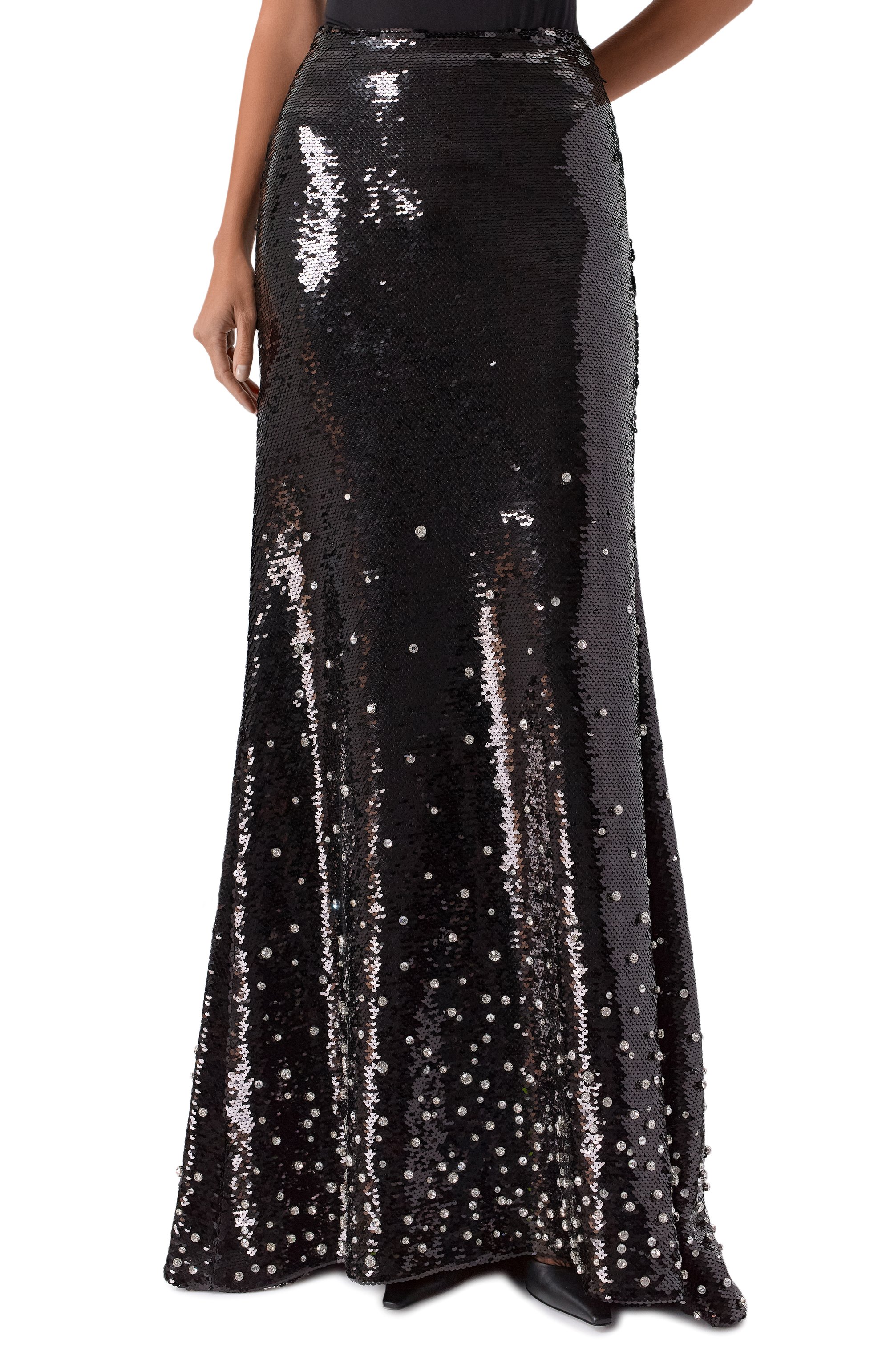 Юбка с отделкой пайетками VALENTINO, арт. 5B3RABR278Y, фото 3