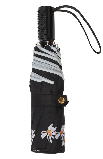 Складной зонт MOSCHINO черного цвета по цене 12850 руб., арт. 9049 0PENCL0SE, фото 4 Складной зонт MOSCHINO, арт. 9049 0PENCL0SE, фото 4
