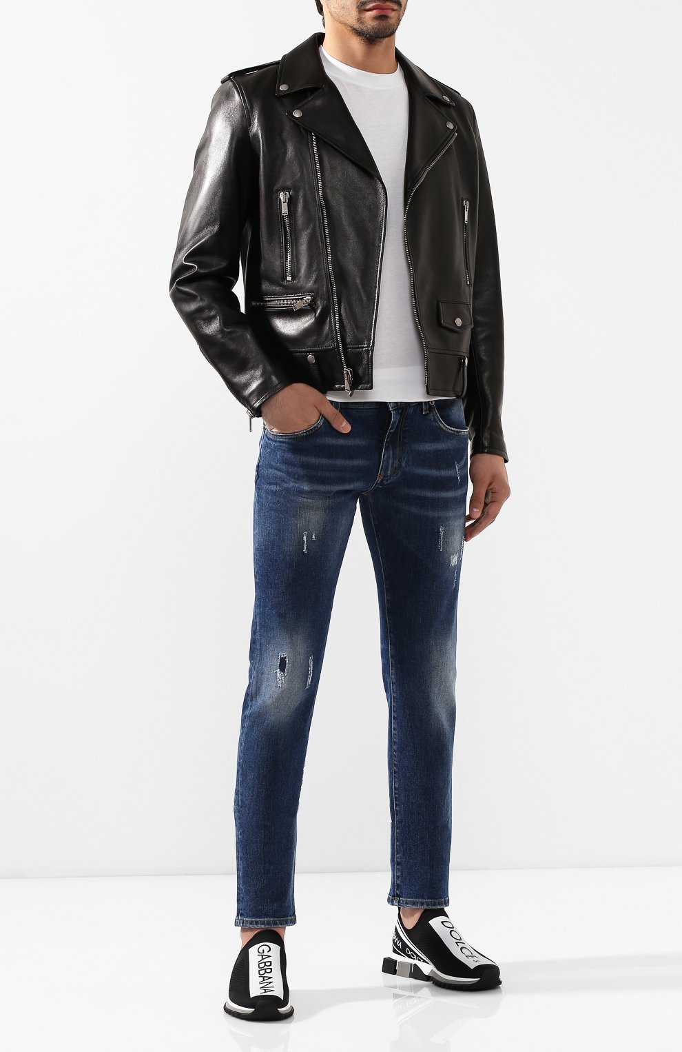 Текстильные кроссовки sorrento DOLCE & GABBANA, арт. CS1713/AH677, фото 2