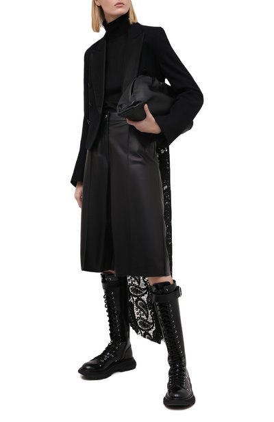 Жакет из хлопка и шерсти ANN DEMEULEMEESTER черного цвета по цене 152500 руб., арт. 2002-1002-PB-165-099, фото 2 Жакет из хлопка и шерсти ANN DEMEULEMEESTER, арт. 2002-1002-PB-165-099, фото 2