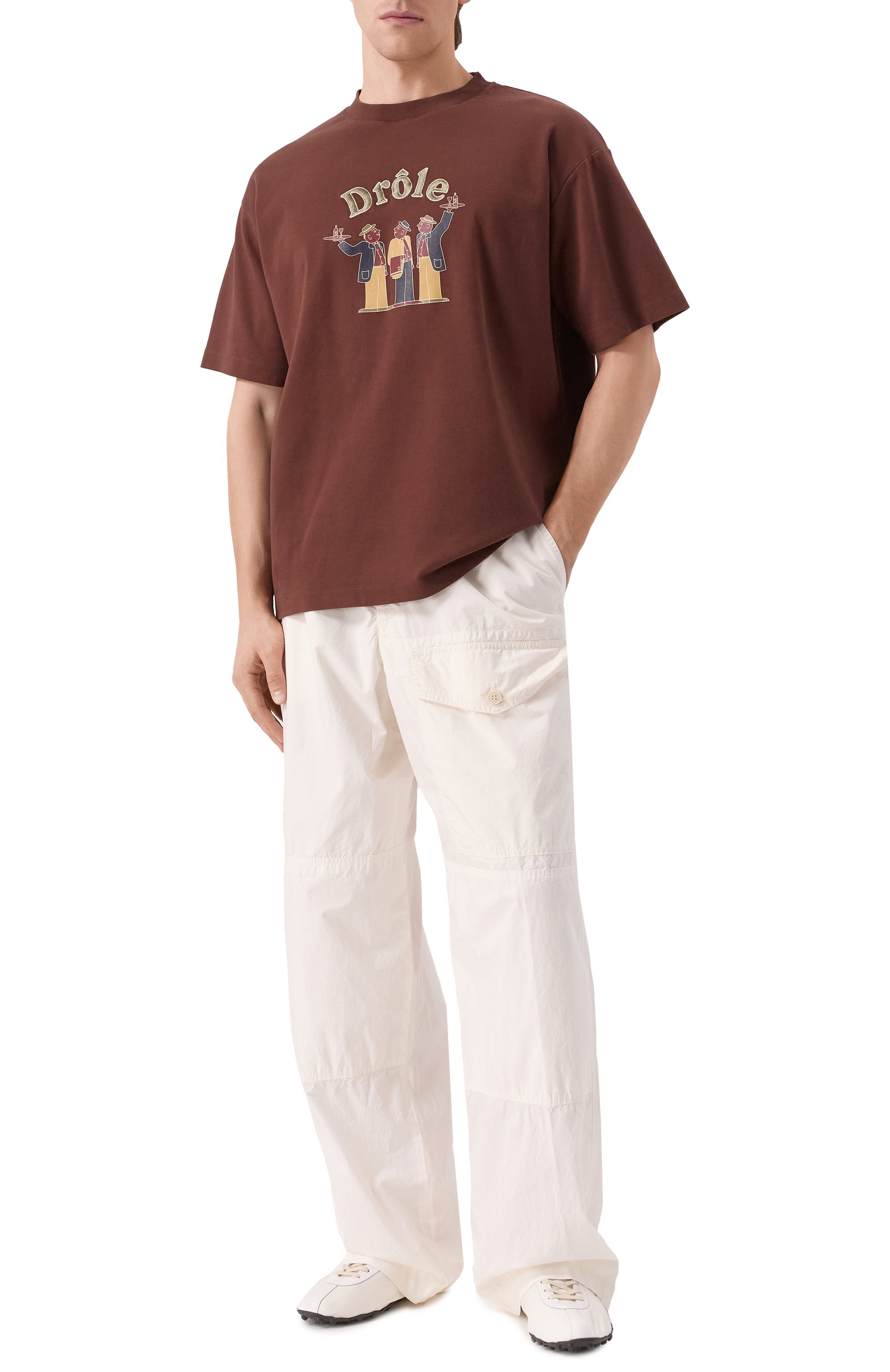 Хлопковая футболка DROLE DE MONSIEUR, арт. E-TS216-C0002-DBN, фото 2