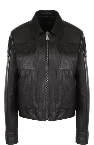 Кожаная куртка прямого кроя с отложным воротником BOTTEGA VENETA, арт. 500100/VDJS0, фото 1