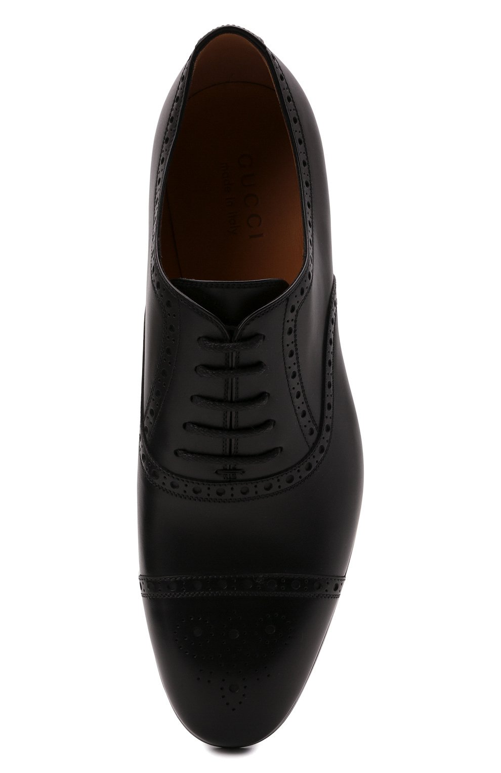 Кожаные оксфорды GUCCI, арт. 658215/1W600, фото 5