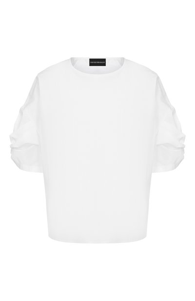 Женская хлопковая футболка EMPORIO ARMANI, арт. EW000771/AF10010
