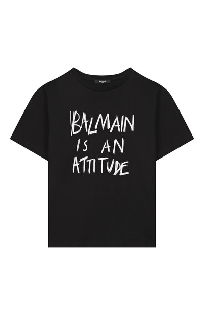 Хлопковая футболка BALMAIN, арт. BZ8H01