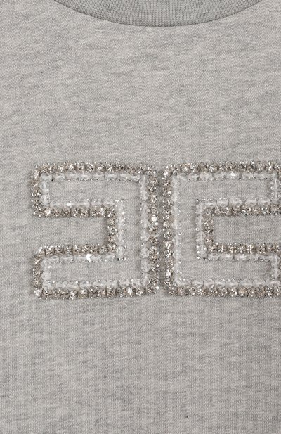 Хлопковый свитшот ELISABETTA FRANCHI LA MIA BAMBINA, арт. EFFE1510/FF002/6-8, фото 3