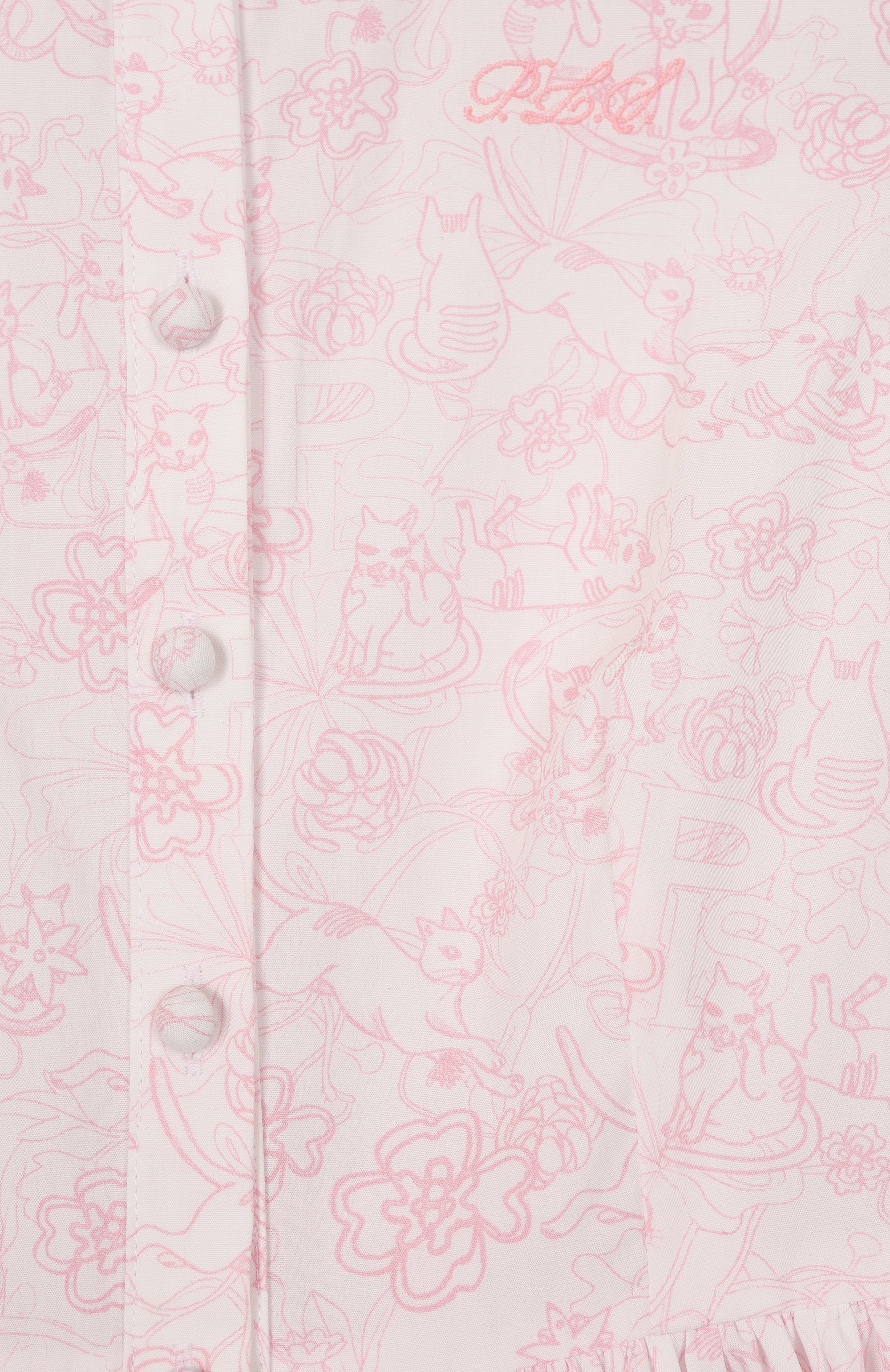 Хлопковое платье PHILOSOPHY DI LORENZO SERAFINI KIDS, арт. I1E904/5609/12-14, фото 3