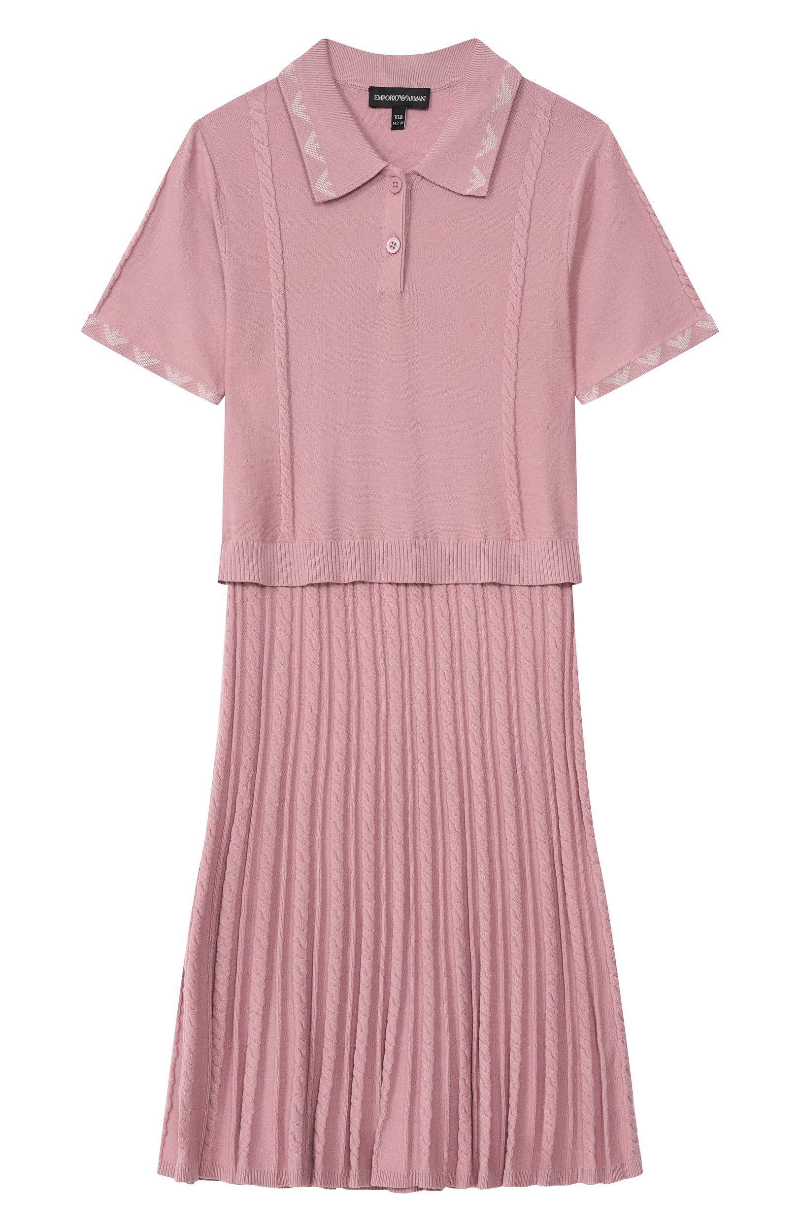 Платье из вискозы EMPORIO ARMANI сиреневого цвета по цене 22100 руб., арт. EG000983/AF27341, фото 1 Платье из вискозы EMPORIO ARMANI, арт. EG000983/AF27341, фото 1