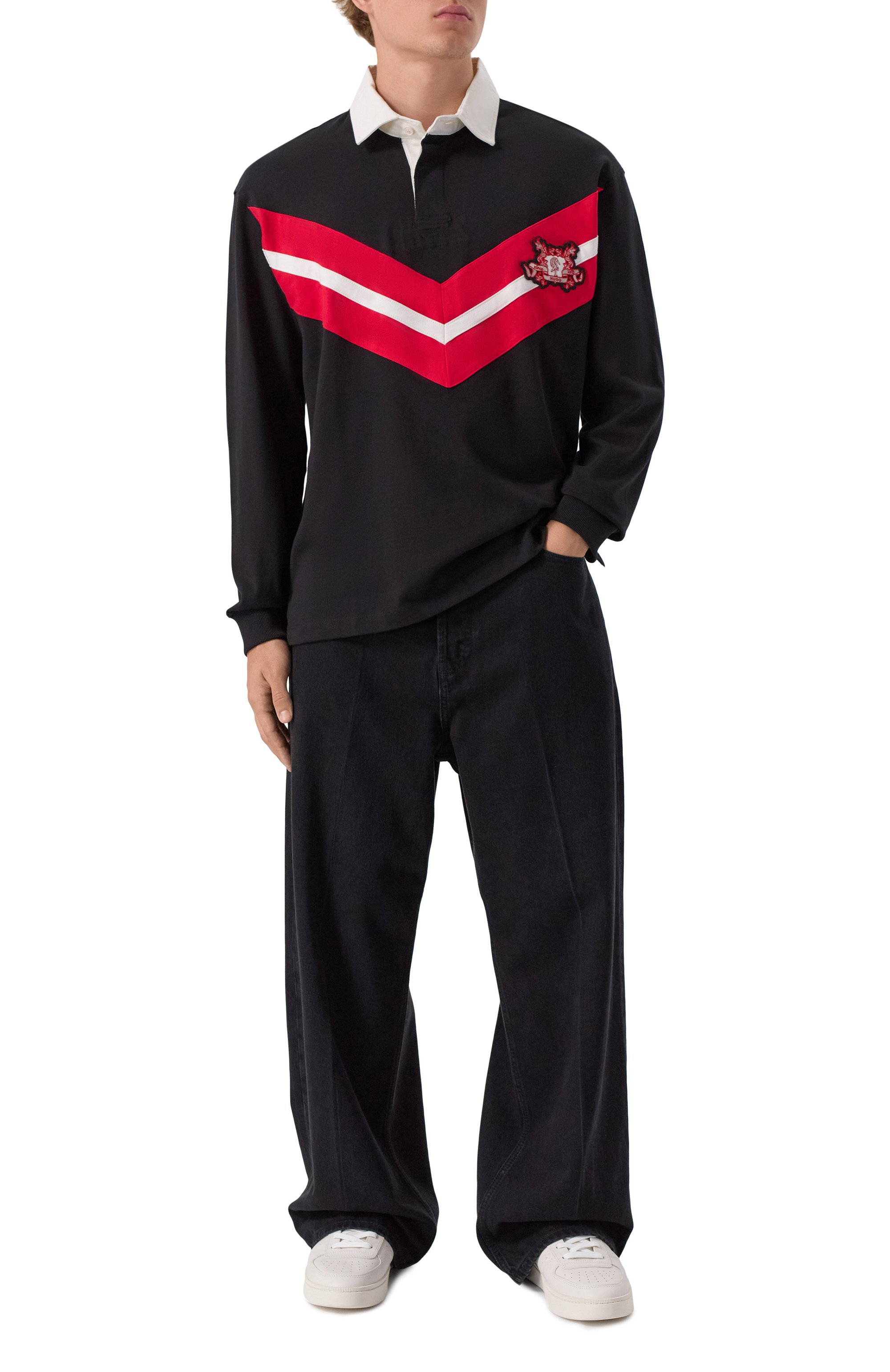 Хлопковое поло HUGO, арт. 50542958, фото 2