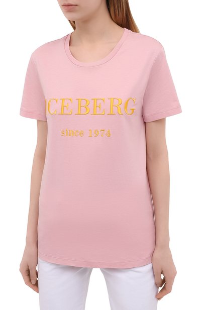 Хлопковая футболка ICEBERG, арт. 21E I2P0/F09A/6301, фото 3
