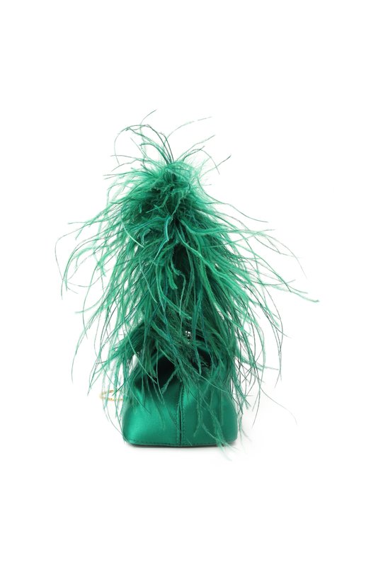 Сумка Liza Rubeus Milano 015/23D/SILK+B0A FEATHERS_SET Зелёный  015/23D/SILK+B0A FEATHERS_SET Фото 4
