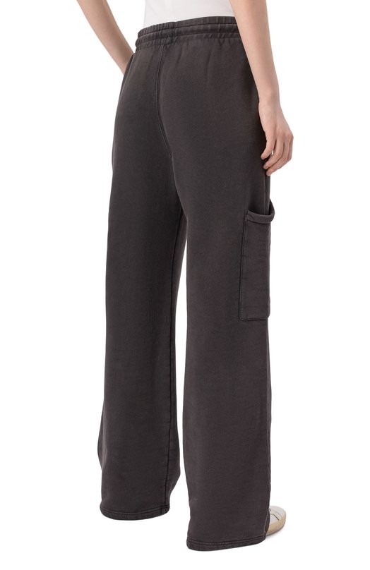 Хлопковые брюки Off-White 0WCH025S25FLE001 Чёрный  0WCH025S25FLE001 Фото 4